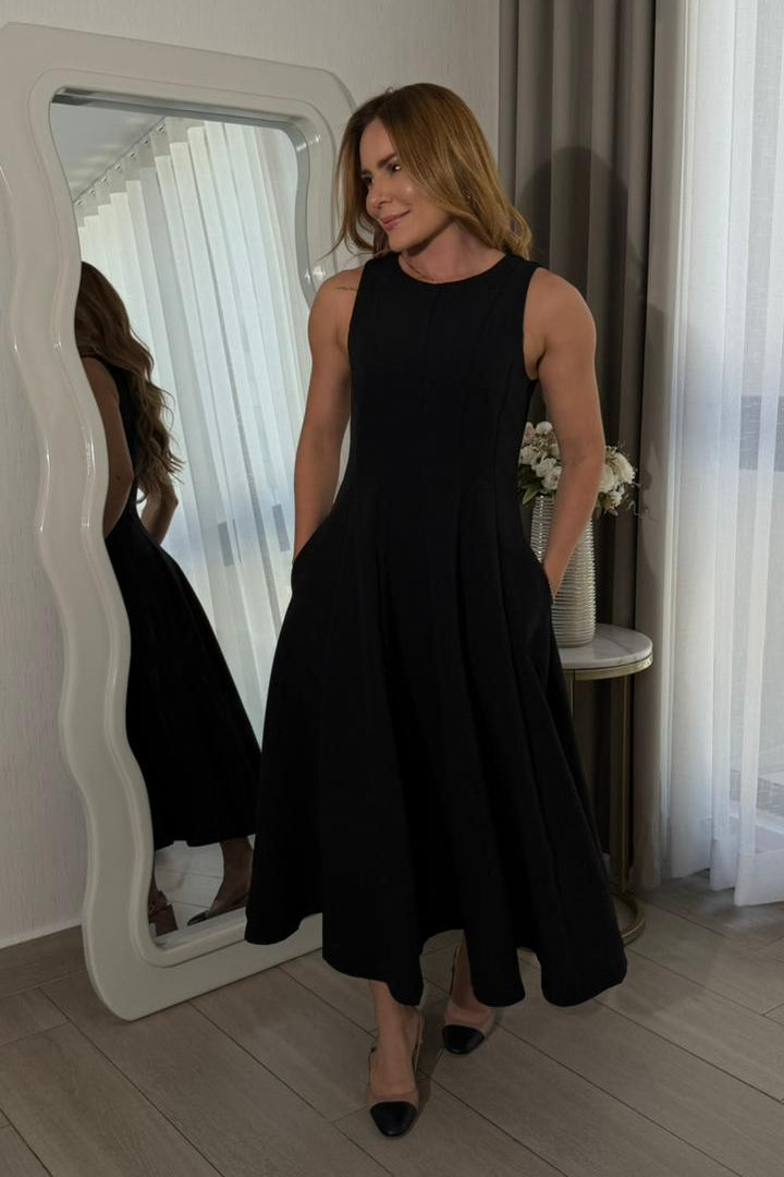 Sage Maxi Dres Negro