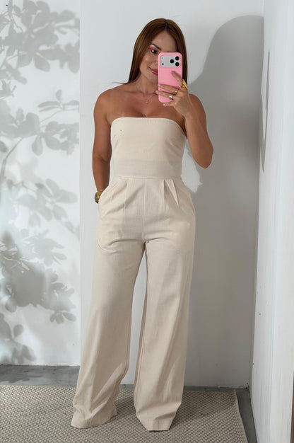 Jumpsuit  Nude Lino