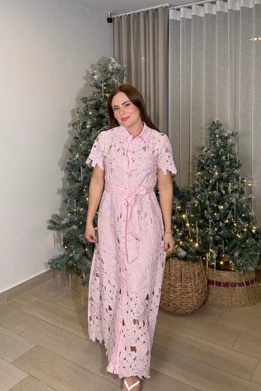 Fashion Muse  Maxi Dress Pink