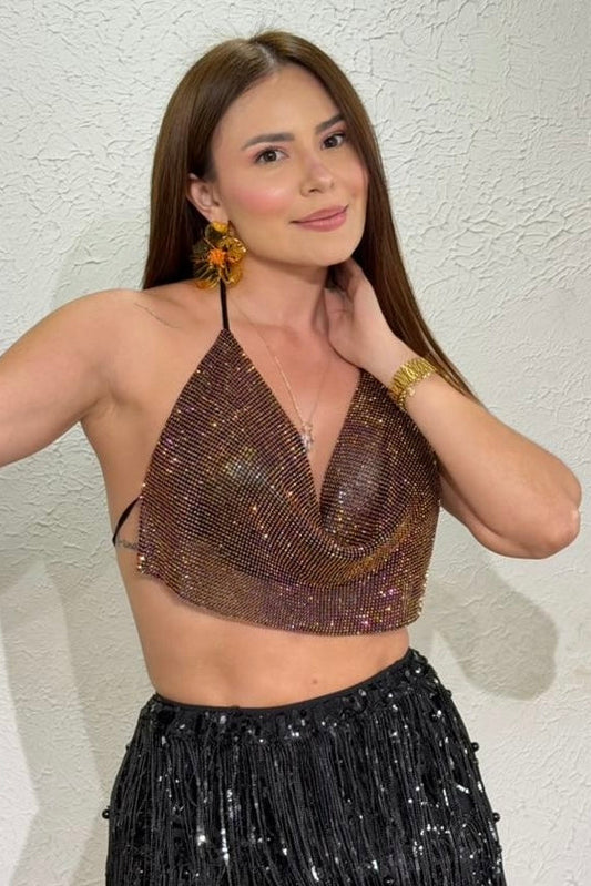 Isadora Top Brillante Mocca